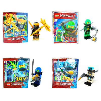 LEGO® Spielfigur Lego® Ninjago Legacy Minifiguren - Set aus 4 Figuren - Cole 3 + Zane, (Set), Set aus 4 Figuren - Cole 3 + Zane 3 + Jay 5 + Lloyd 4