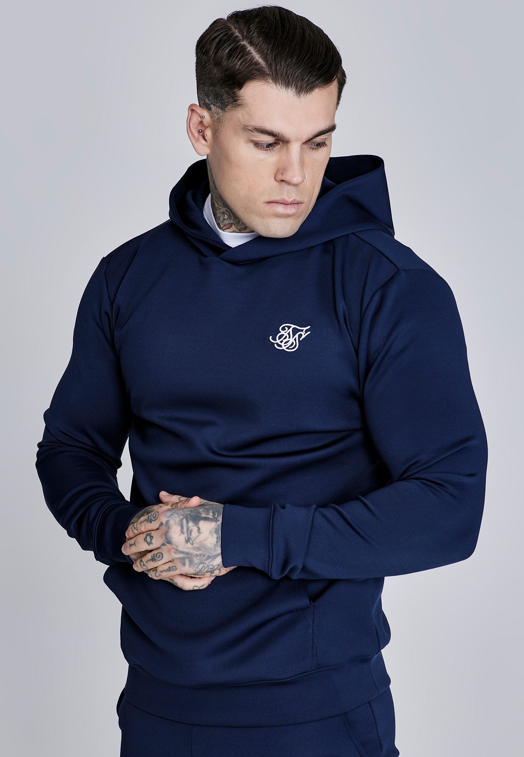 Siksilk Hoodie SikSilk Herren Essentials Poly Hoodie