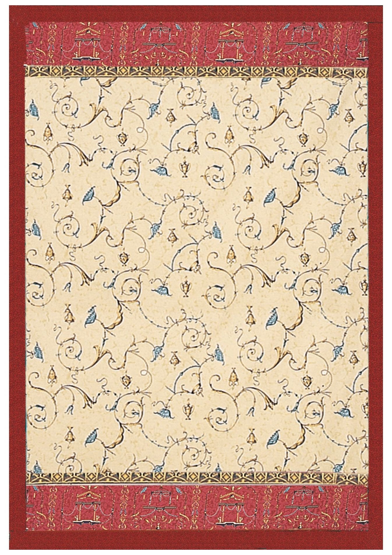 Plaid Plaid Oplontis V8 Rot Beige 155x220 cm, Bassetti