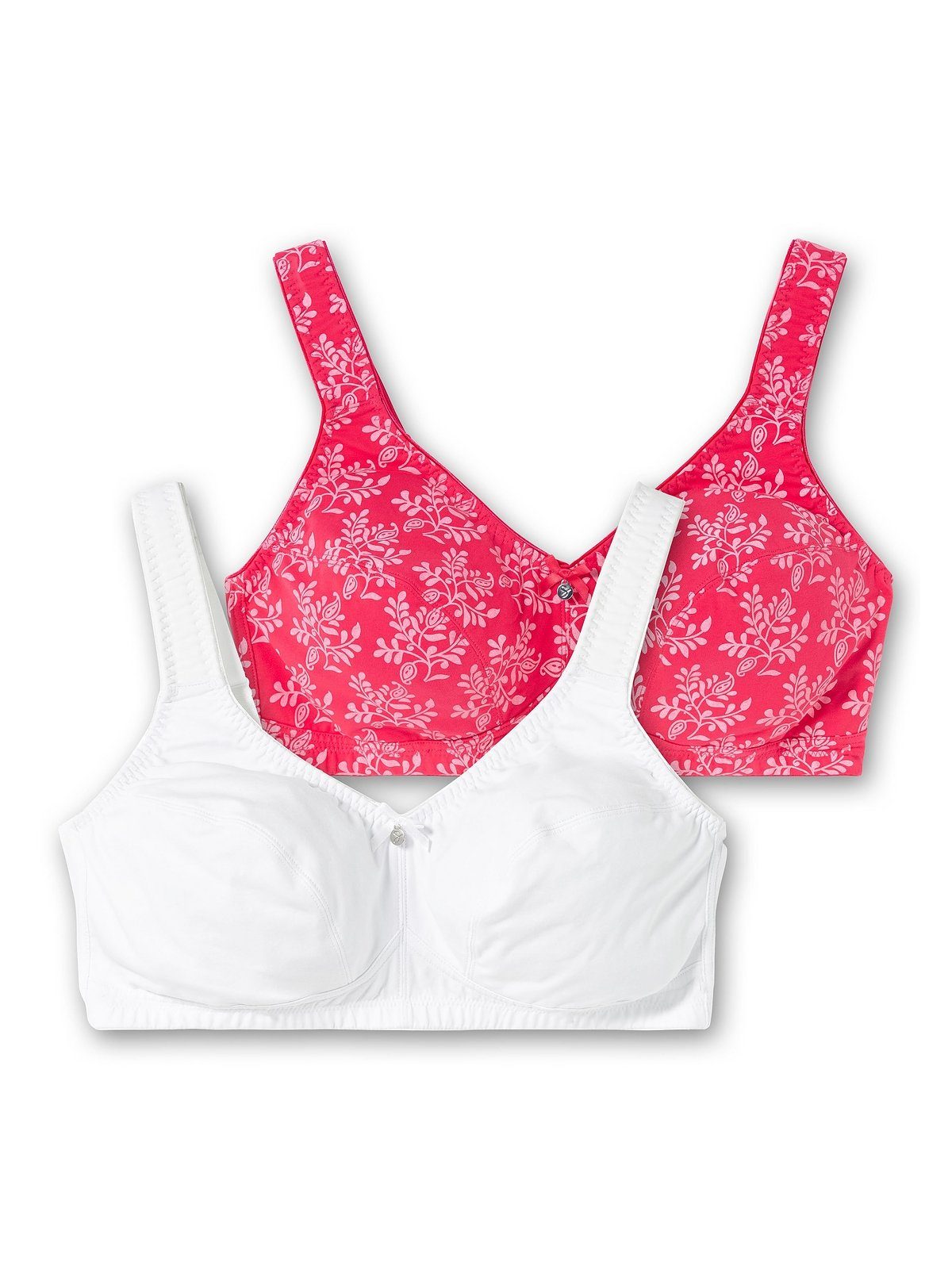 Sheego Entlastungs-BH Große Größen ohne Bügel, als 2er Pack in floral und uni