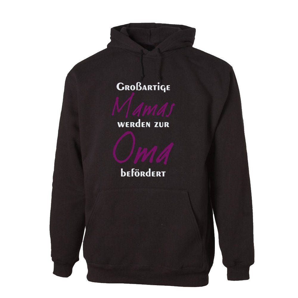 G-graphics Hoodie Großartige Mamas werden zur Oma befördert mit trendigem Frontprint, Aufdruck auf der Vorderseite, Spruch/Sprüche/Print/Motiv, für jung & alt