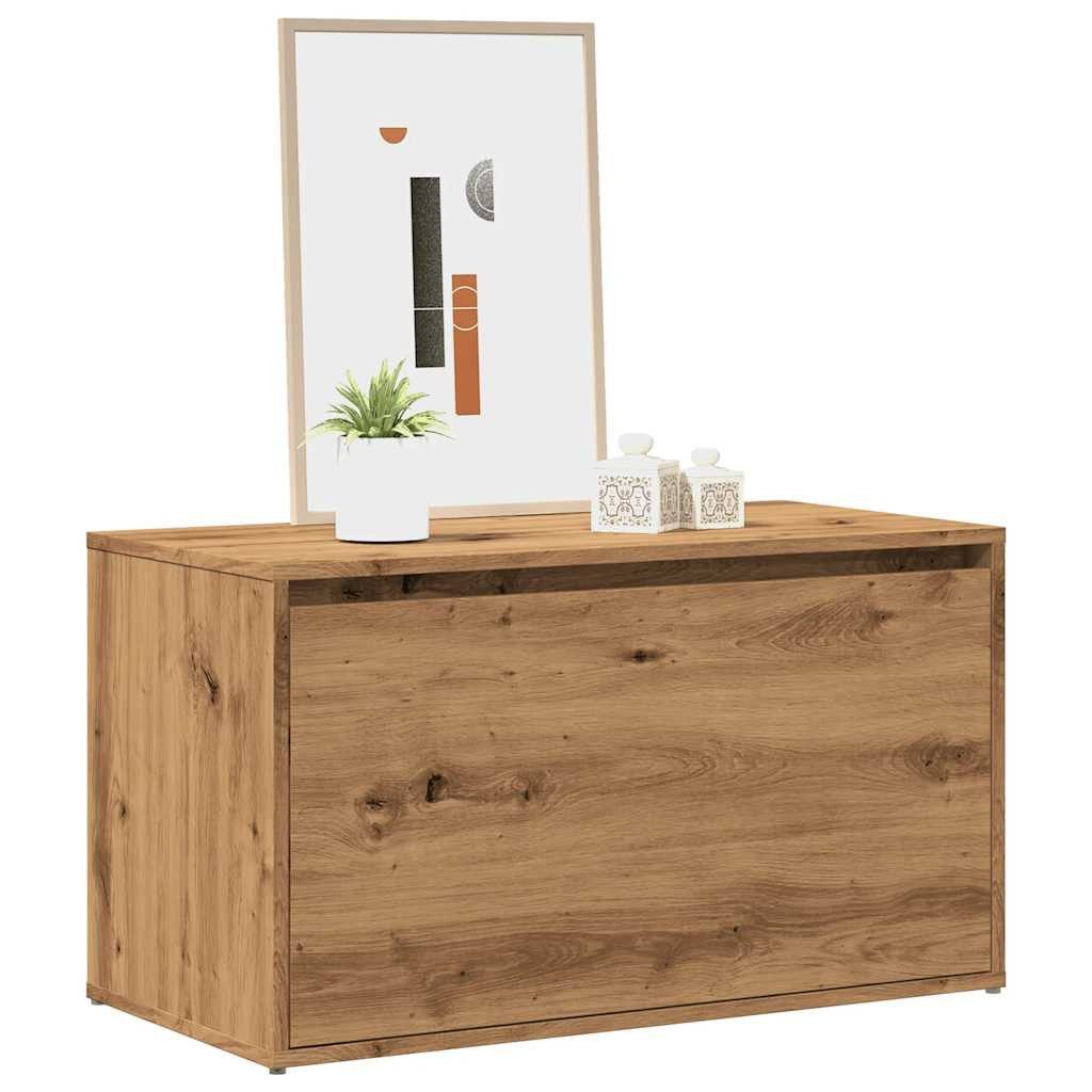vidaXL Sitzbank, Flurbank 80x40x45 cm Artisan-Eiche Holzwerkstoff
