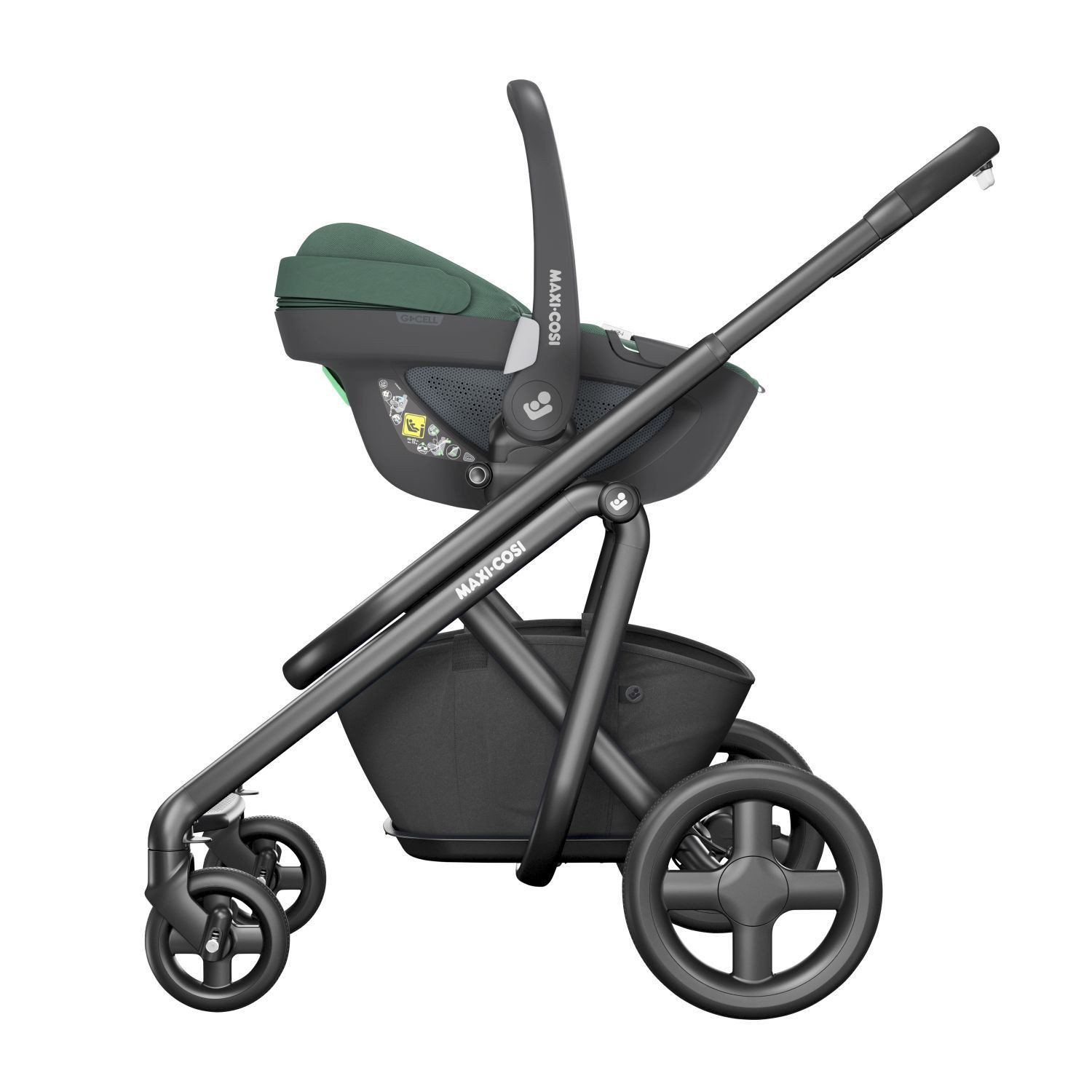 Maxi-Cosi Babyschale Essential Green, ab: 0 Monate, bis: 15 Monate, (3-tlg), R129/03 i-Size
