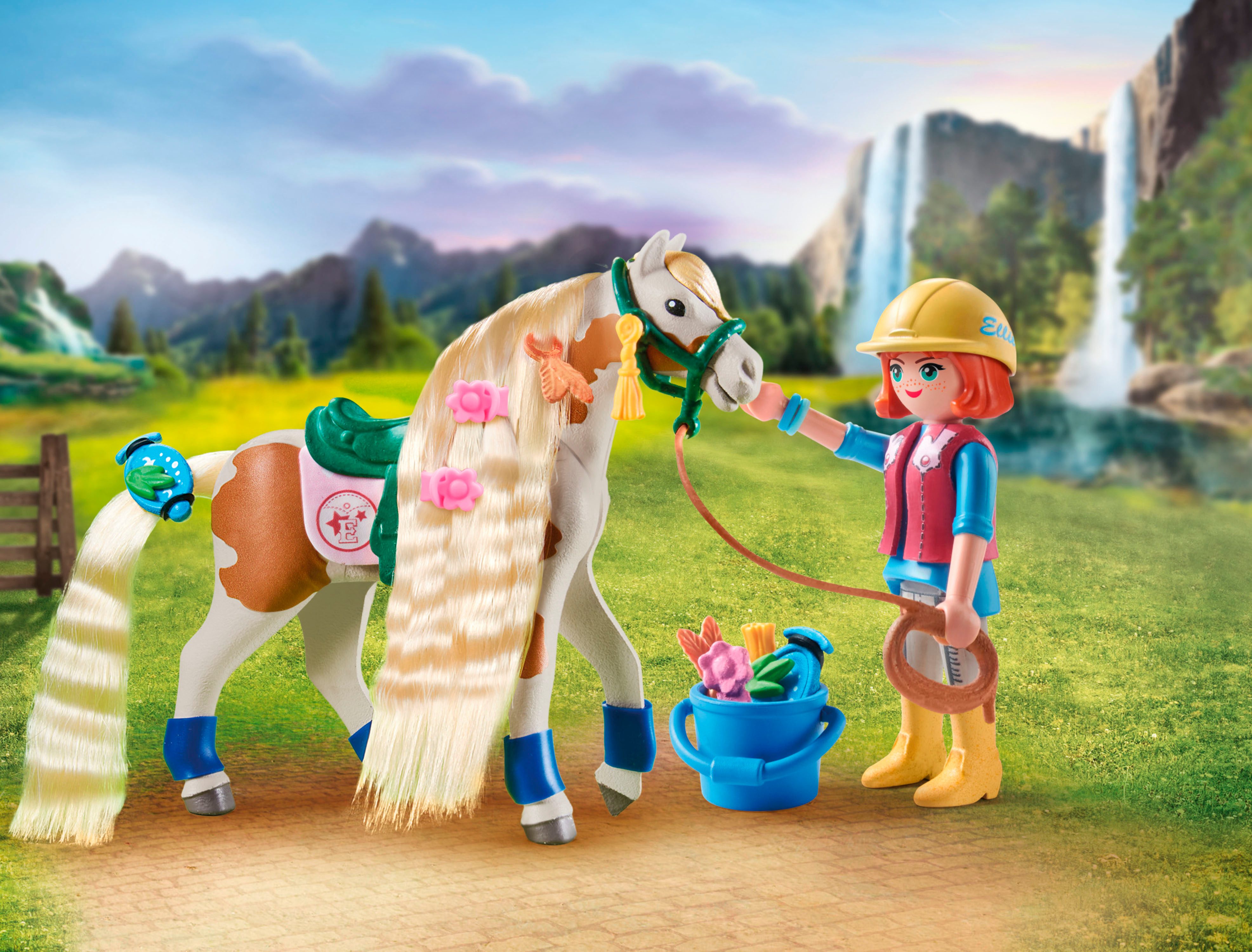 Playmobil® Ellie & Pferd mit Kreppeisen (71639), Horses of Waterfall Konstr günstig online kaufen