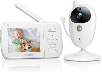 Yoton Video-Babyphone Babyphone mit Kamera, Set, Yoton, 3,5-Zoll-LCD, Nachtsicht, Zwei-Wege-Audio, Temperaturanzeige