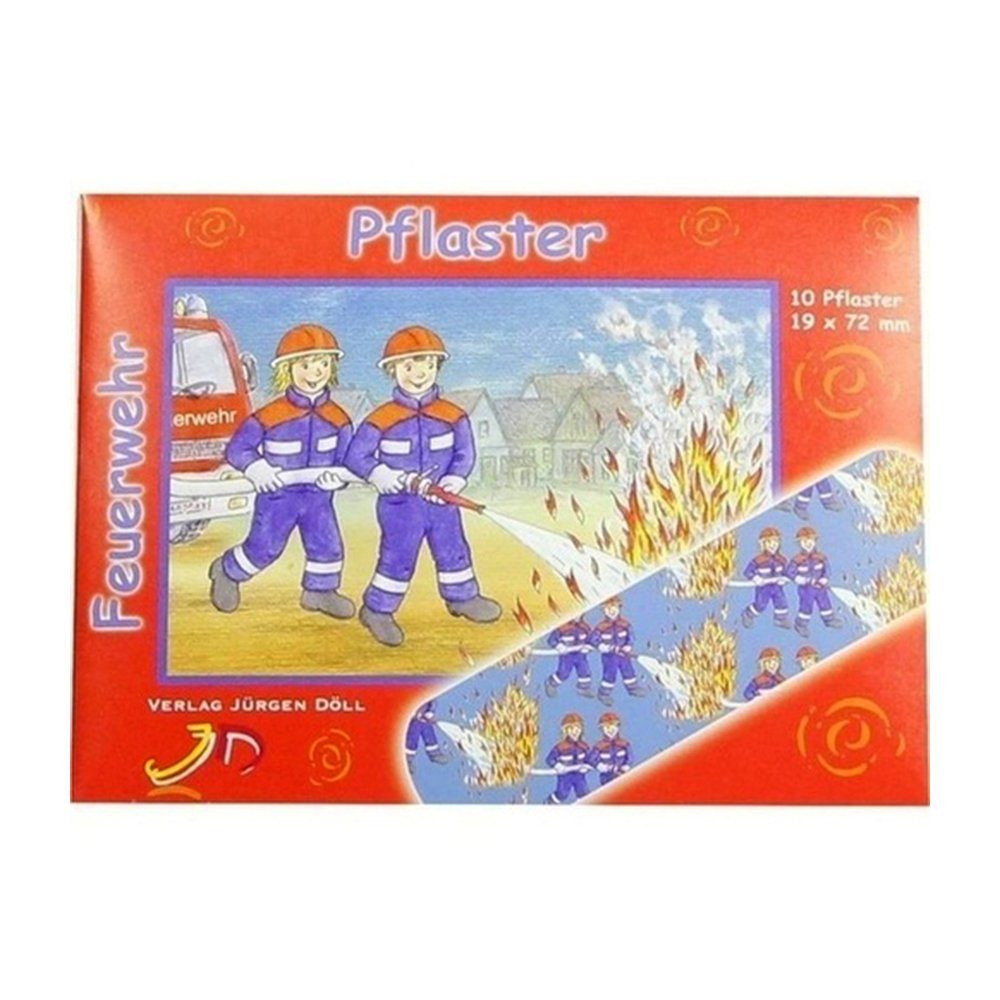Axisis GmbH Pflaster KINDERPFLASTER Feuerwehr Briefchen, 10 St
