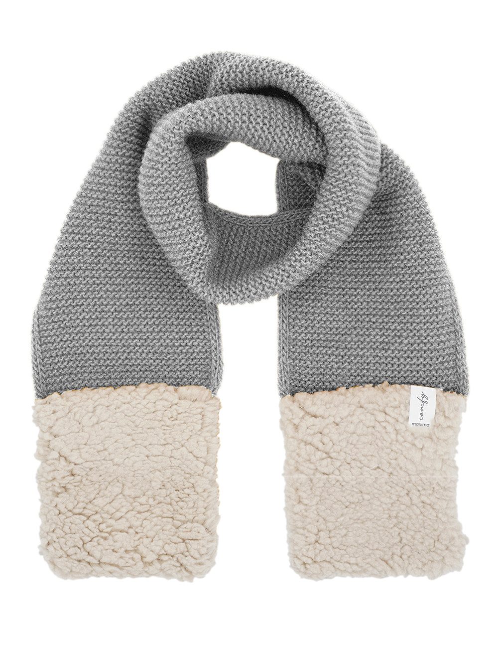 MAXIMO Schal MINI GIRL-Schal, Teddyfell-Taschen, (1-St), Sherpa