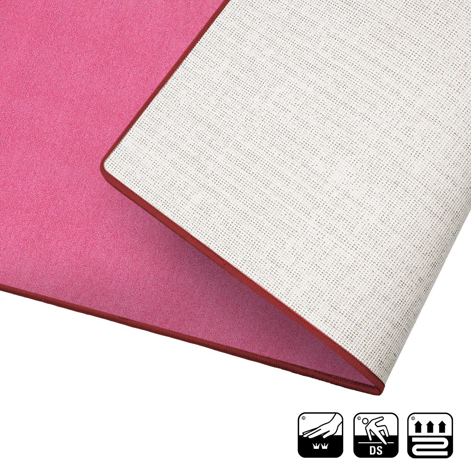 Karat Hochflor-Bettumrandung Fallon, Bettvorleger, Läufer-Set ideal fürs Schlafzimmer, Höhe 8.5 mm, (3-tlg), Velours