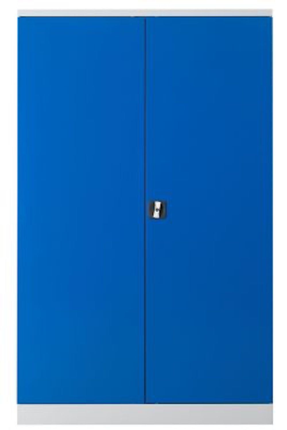 PROREGAL® Mehrzweckschrank Stahlschrank Bee, HxBxT 195 x 120 x 60cm, Grau-Blau