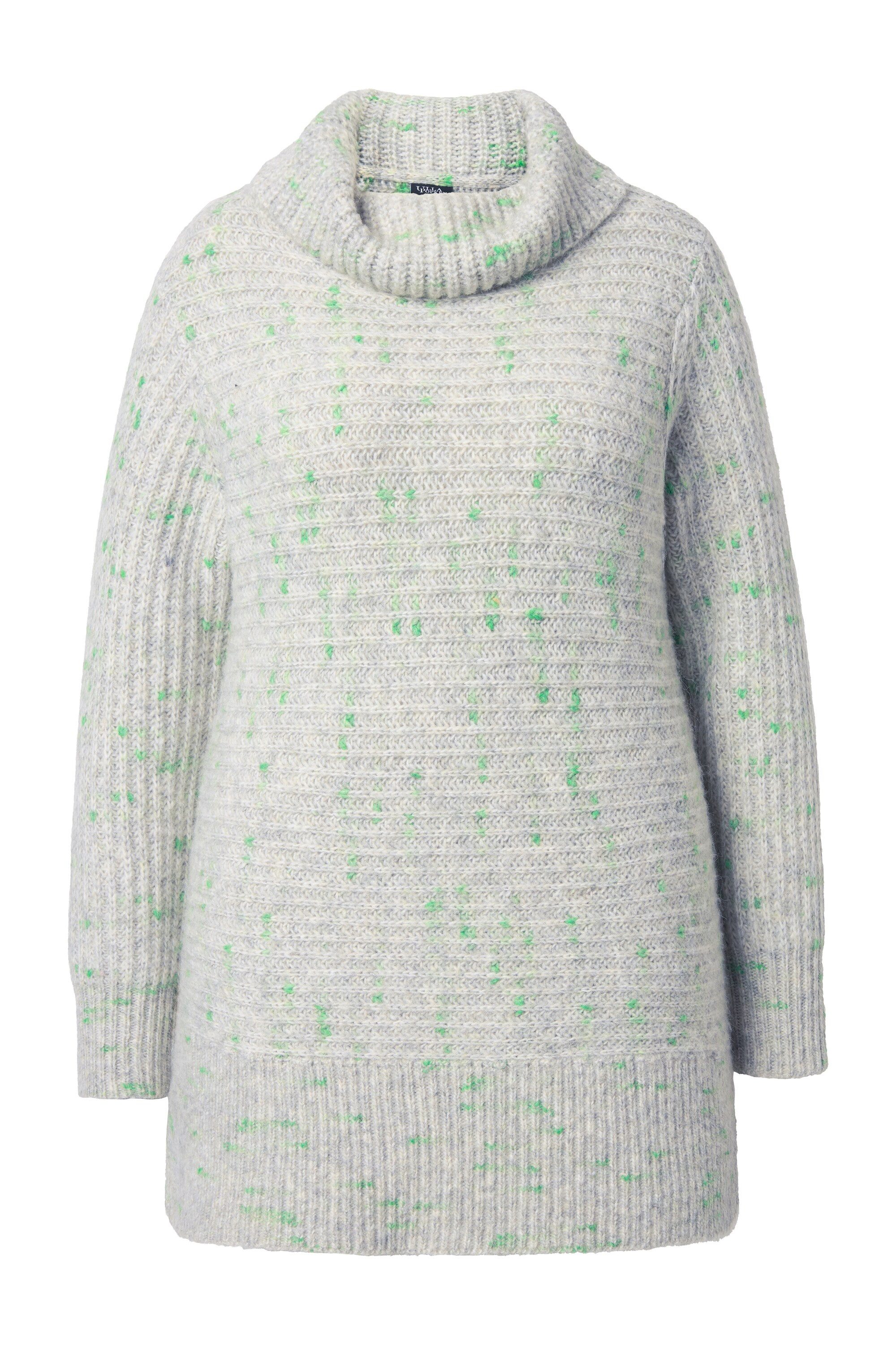 Rollkragenpullover Pullover Spaceyarn-Effekt Rollkragen Langarm