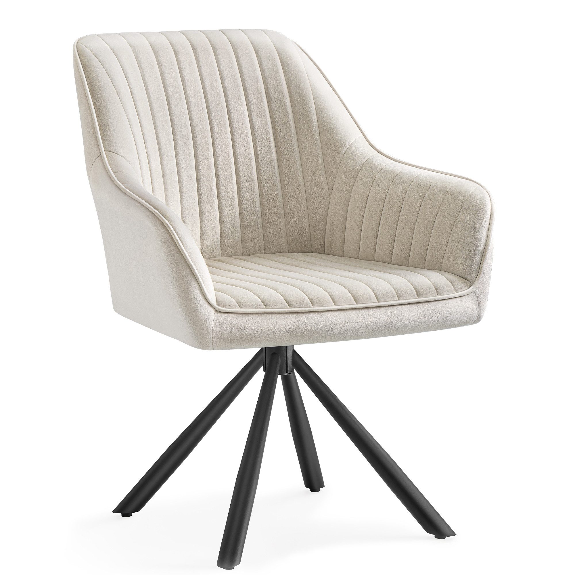 SONGMICS Esszimmerstuhl (1 St), Esszimmerstuhl, Küchenstuhl drehbar, Stahlb günstig online kaufen