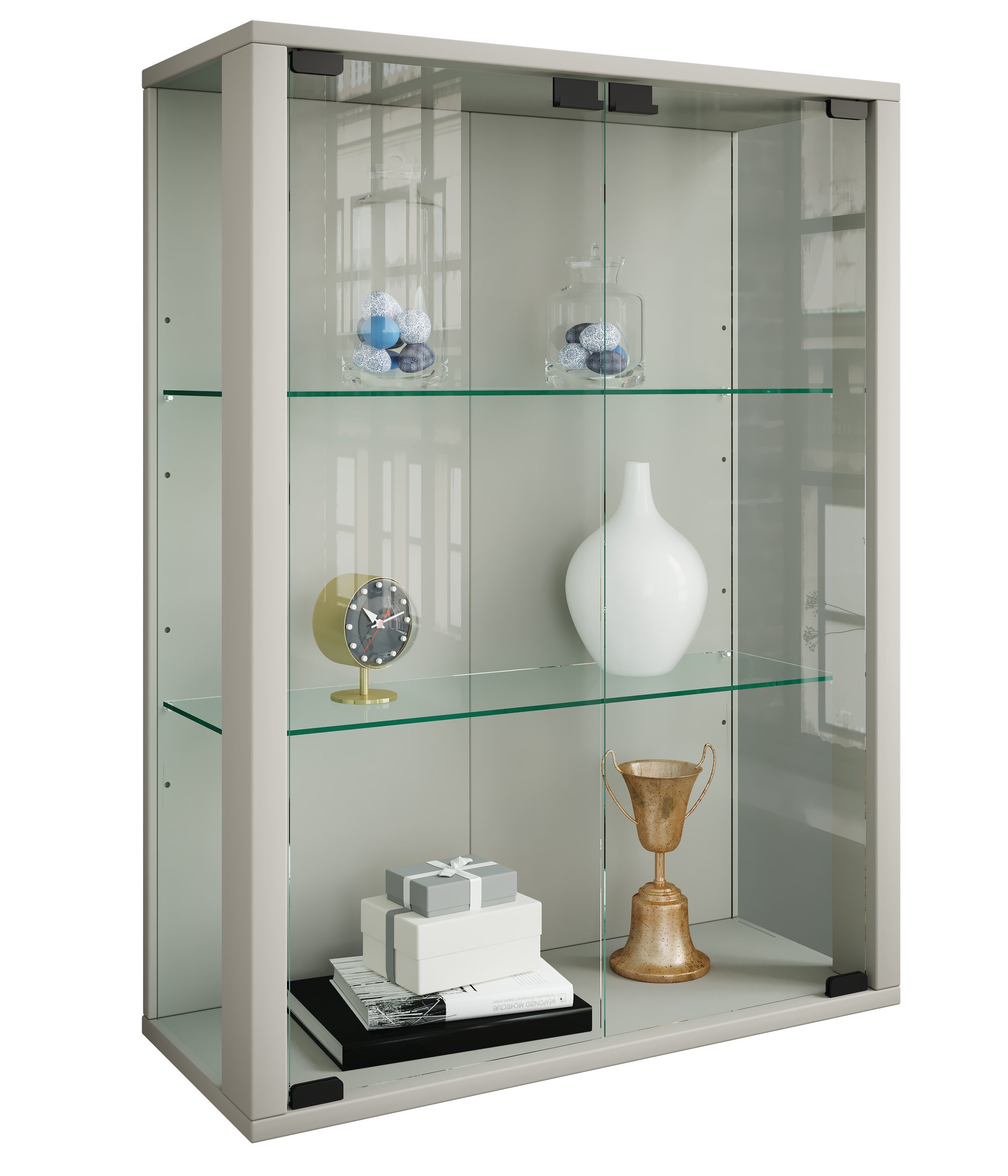 VCM Hängevitrine Wandvitrine Hängevitrine Glasvitrine Glas Udina M