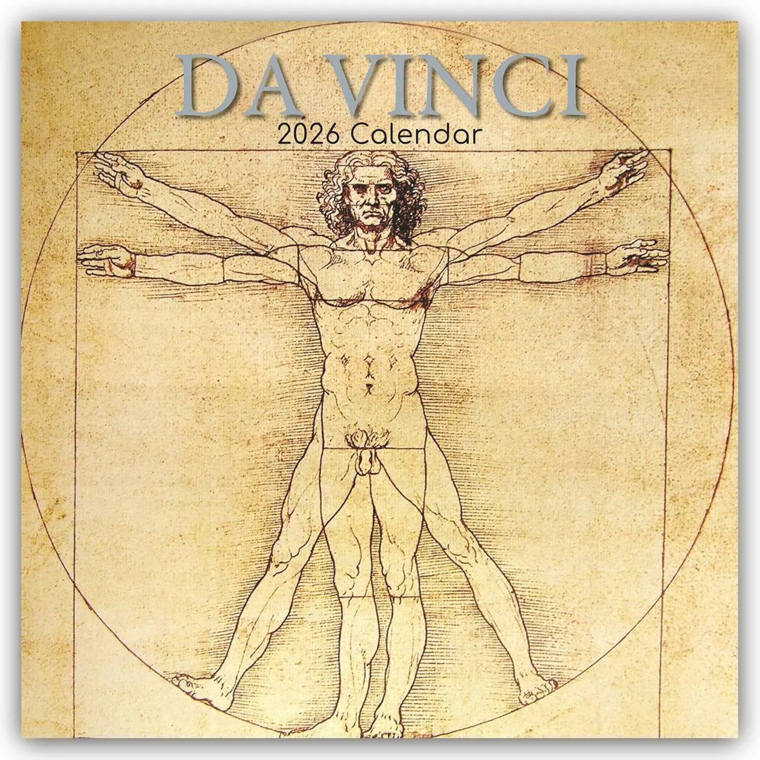 Wandkalender Leonardo da Vinci 2026 - 16-Monatskalender