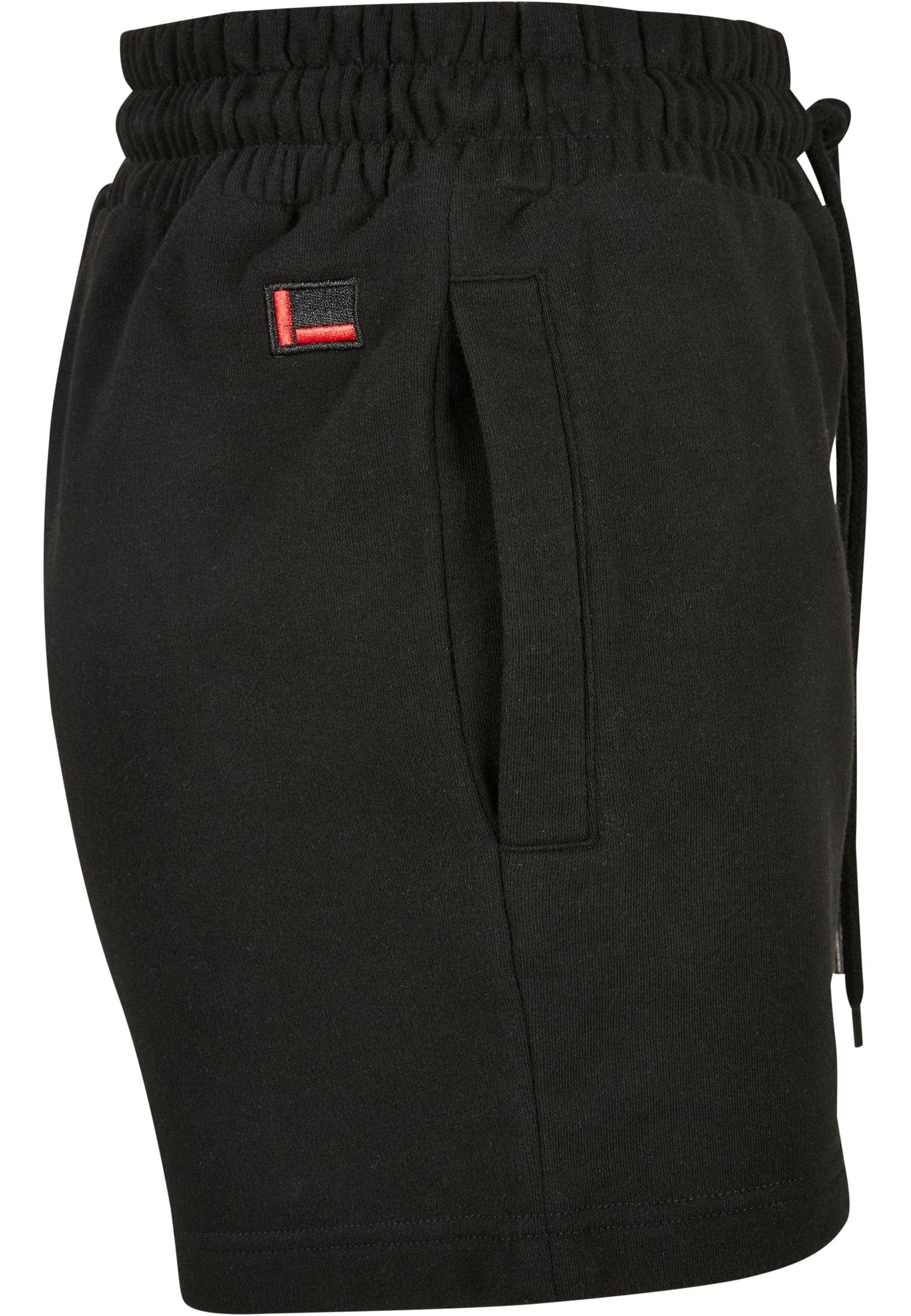 (1-tlg) black Fubu Stoffhose Damen FW222-018-2, Sweat Shorts Corporate