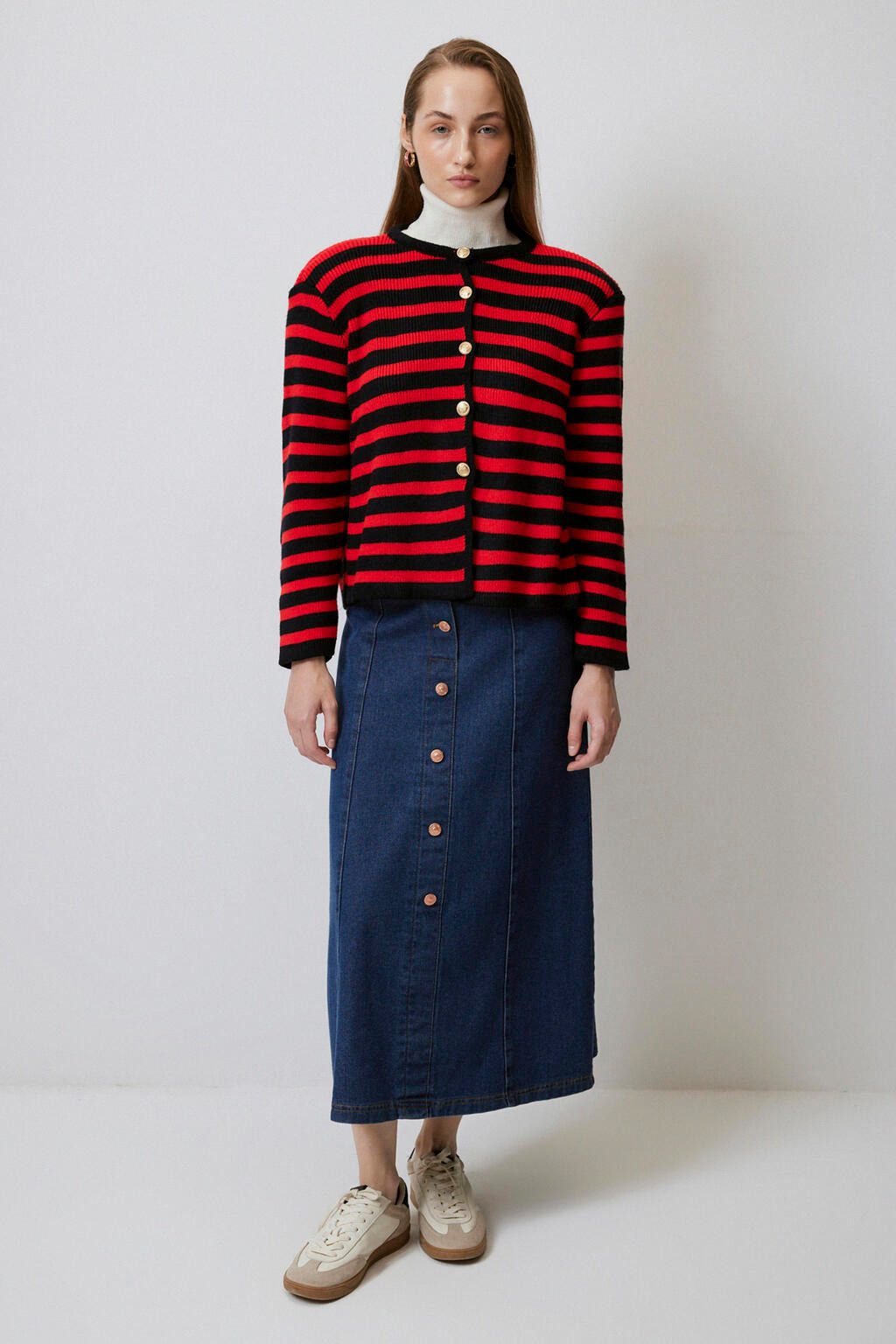 touche prive Strickjacke GESTREIFTE KURZE Strickjacke günstig online kaufen