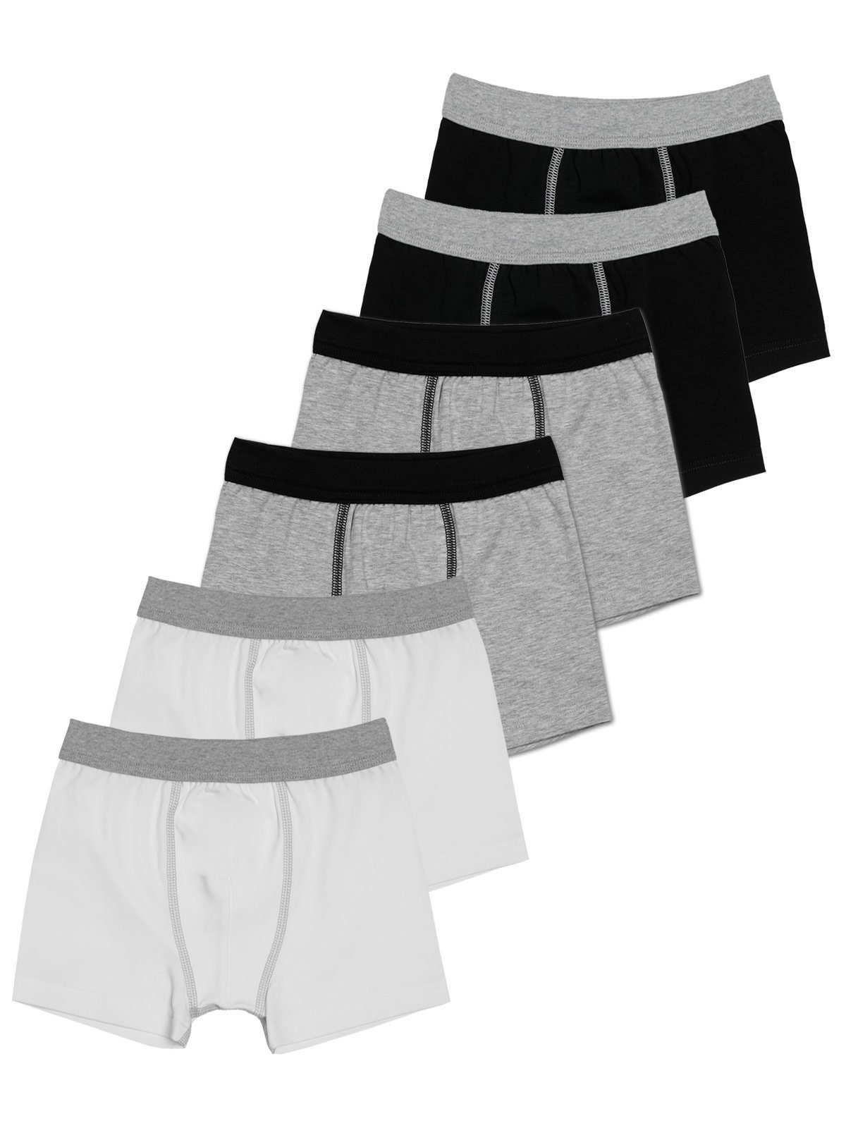Sweety for Kids Boxershorts 6er colored 6-St) Single Shorts Beinausschnitt gerader Knaben Sparpack Jersey (Spar-Set, multi