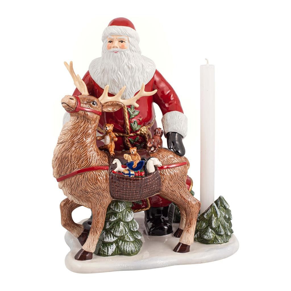 Villeroy & Boch Dekoobjekt Christmas Toys Memory Santa mit Hirsch (1 St)