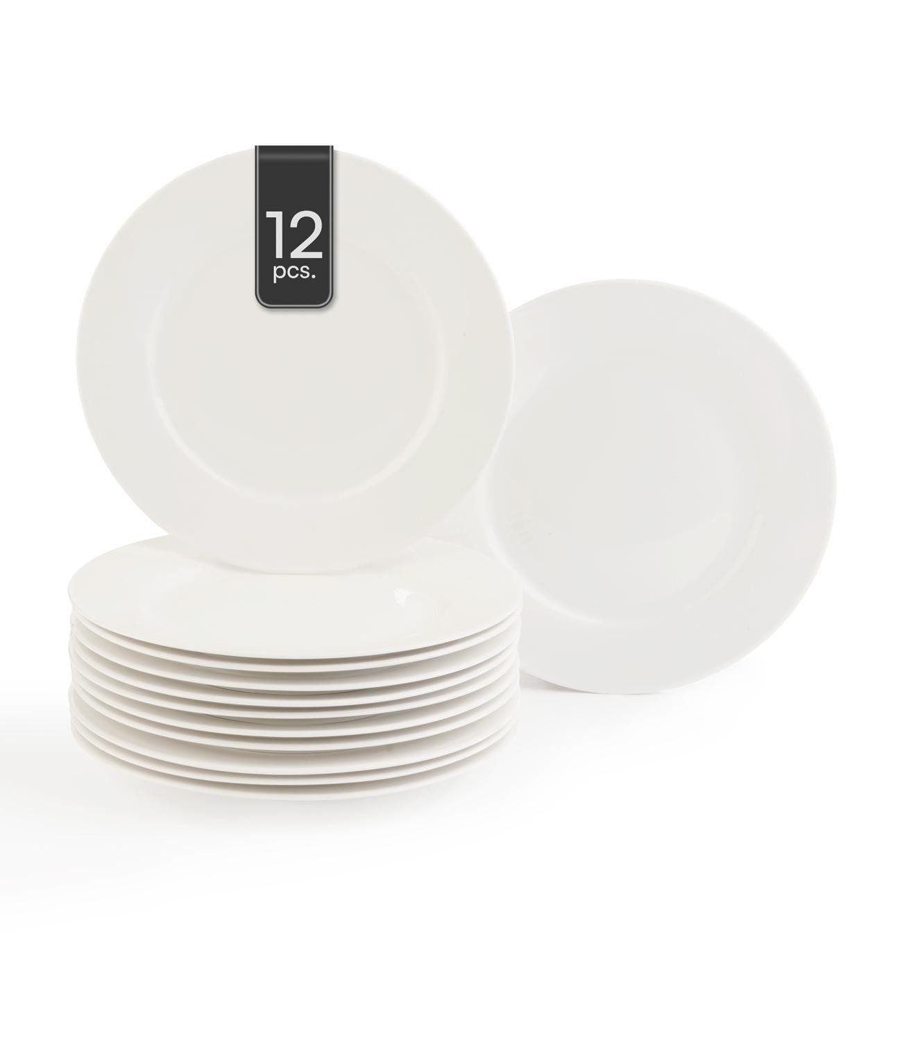 Home4You Dessertteller, Ø 20cm, Porzellan, (12 St)