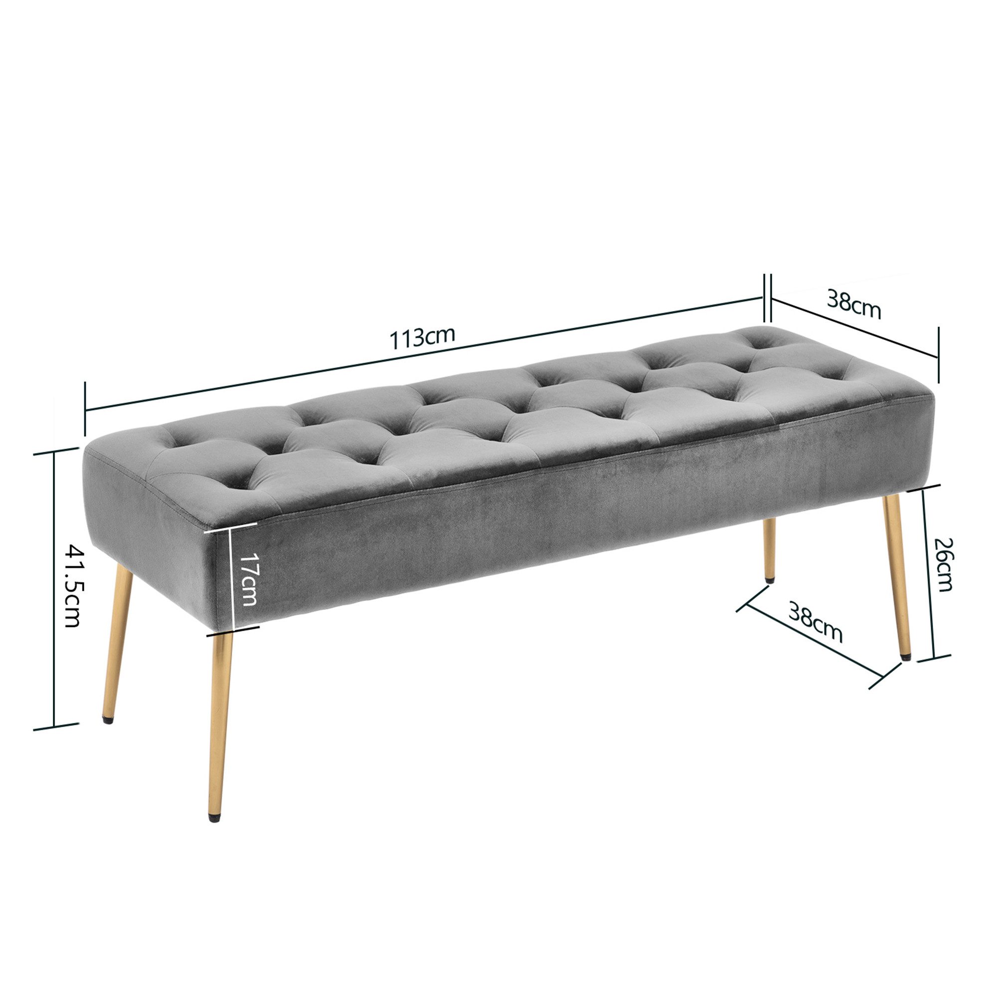 Duhome Sitzhocker (9130C), Sitzbank Polsterbank Sitzhocker günstig online kaufen