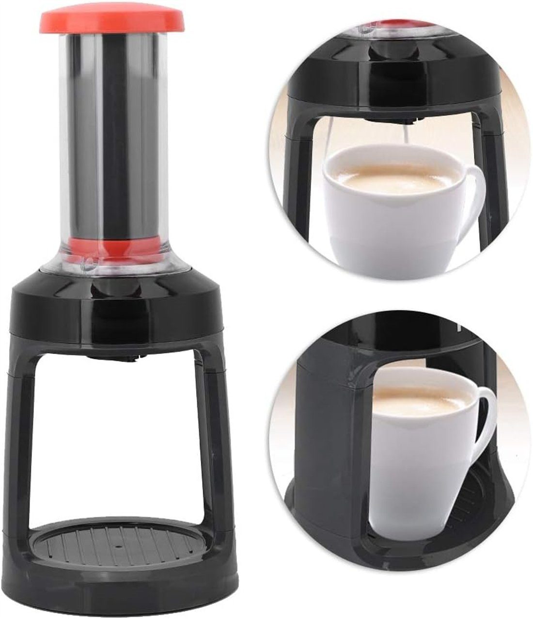 DÖRÖY Filterkaffeemaschine Kaffeemaschine, Handdruck-Kaffeemaschine, für Kapselkaffeepulver