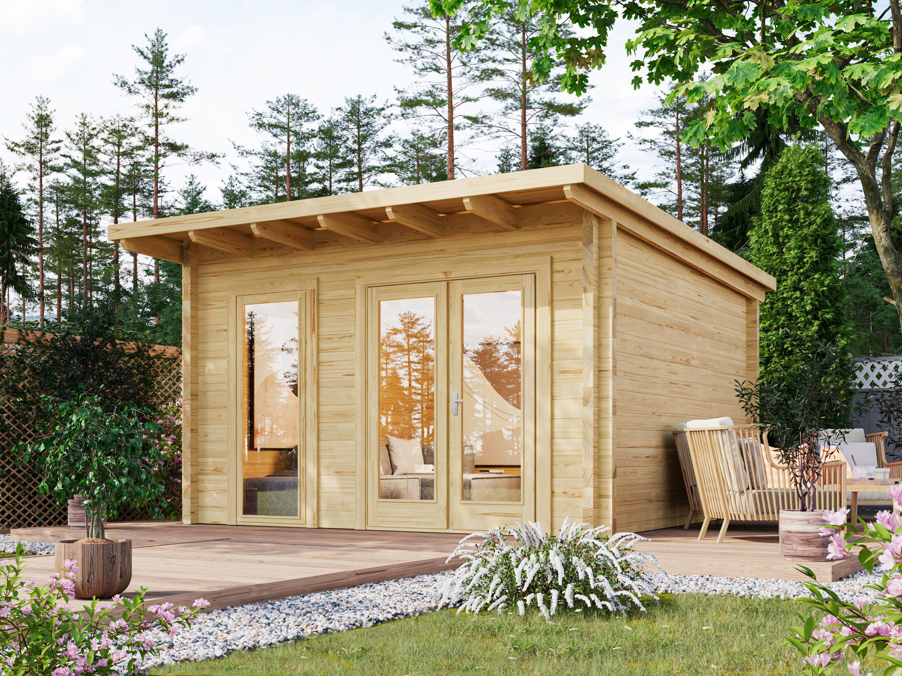 Fjordholz Gartenhaus Berlin 70 C Modern