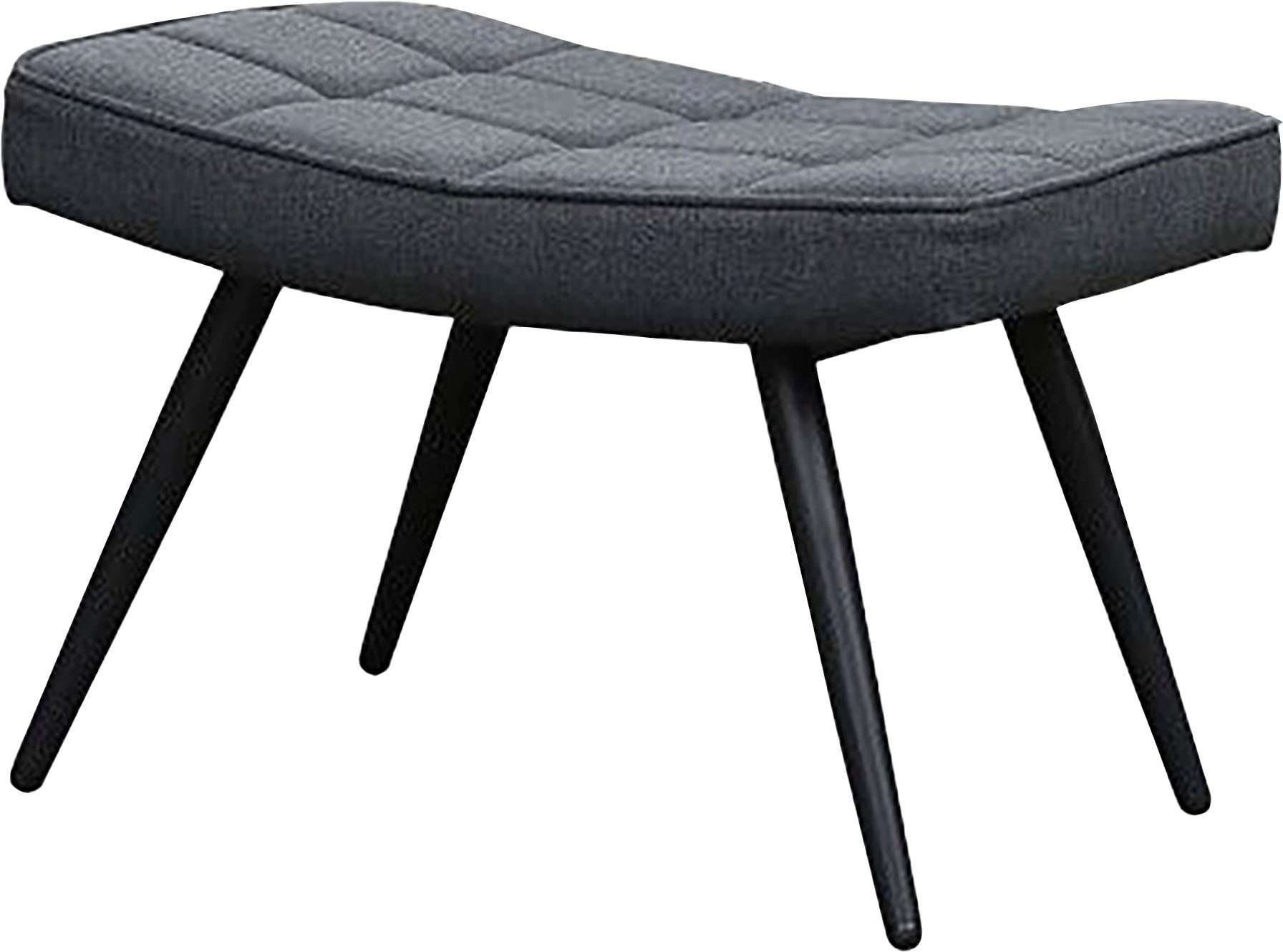byLIVING Sessel Uta (1-St), wahlweise schwarz oder Samt | Hocker, Cord, Webstoff in oder ohne mit schwarz