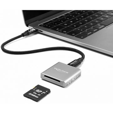 Delock Speicherkartenleser USB Type-C Card Reader für SD Express (SD 7.1) Speicherkarten