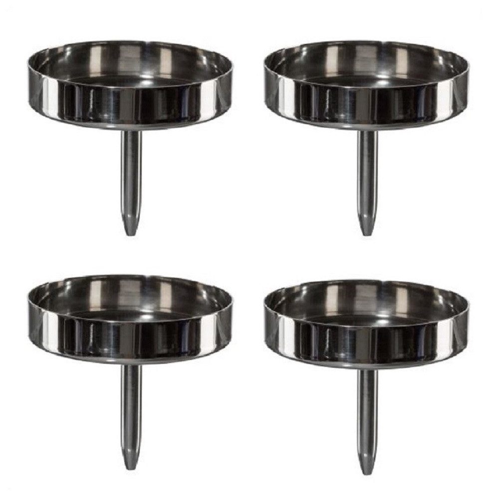 Gasper Teelichthalter 4er Set Edelstahl Kerzenpick, günstig online kaufen