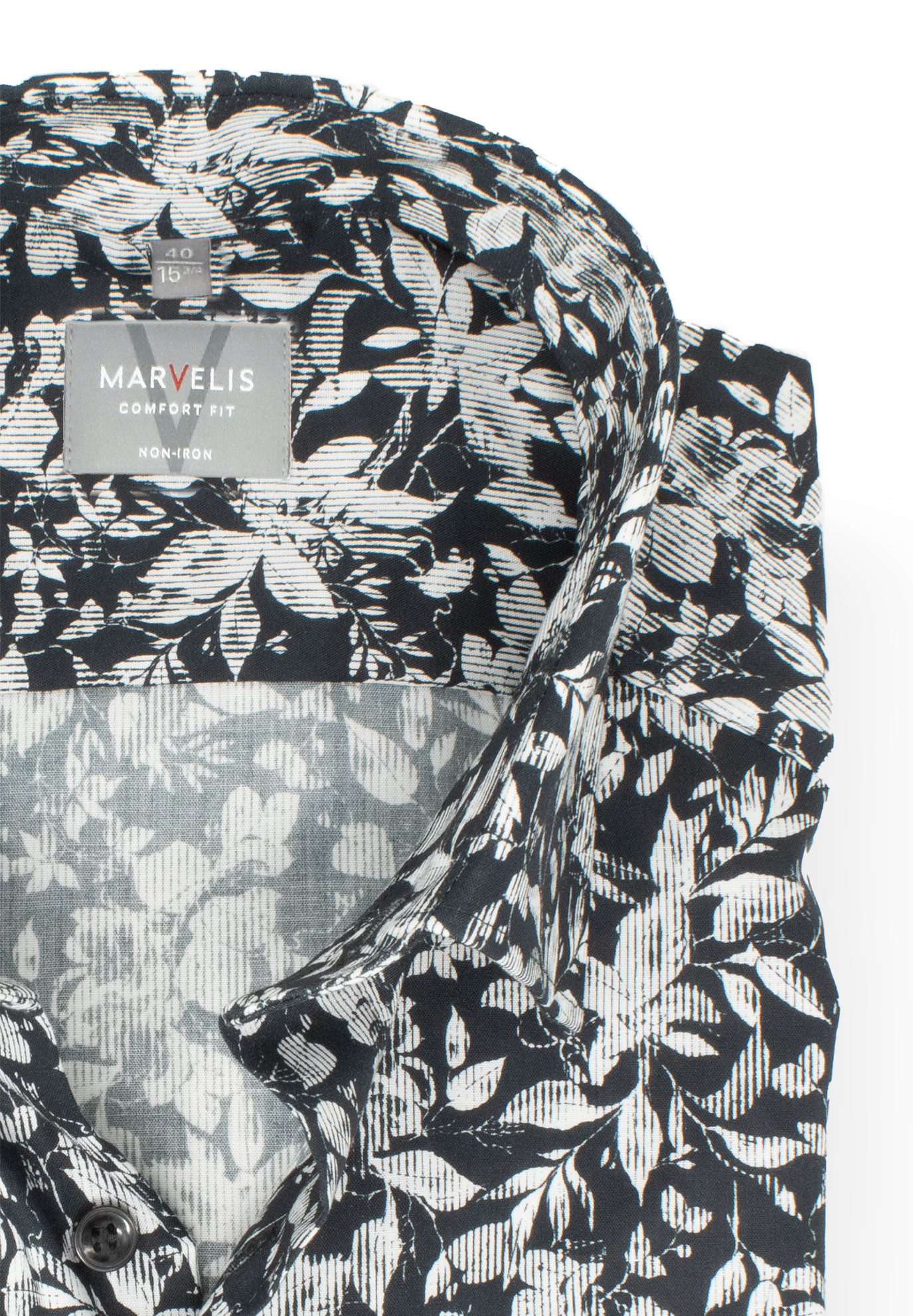MARVELIS Kurzarmhemd Comfort Fit bequeme Schnittführung günstig online kaufen