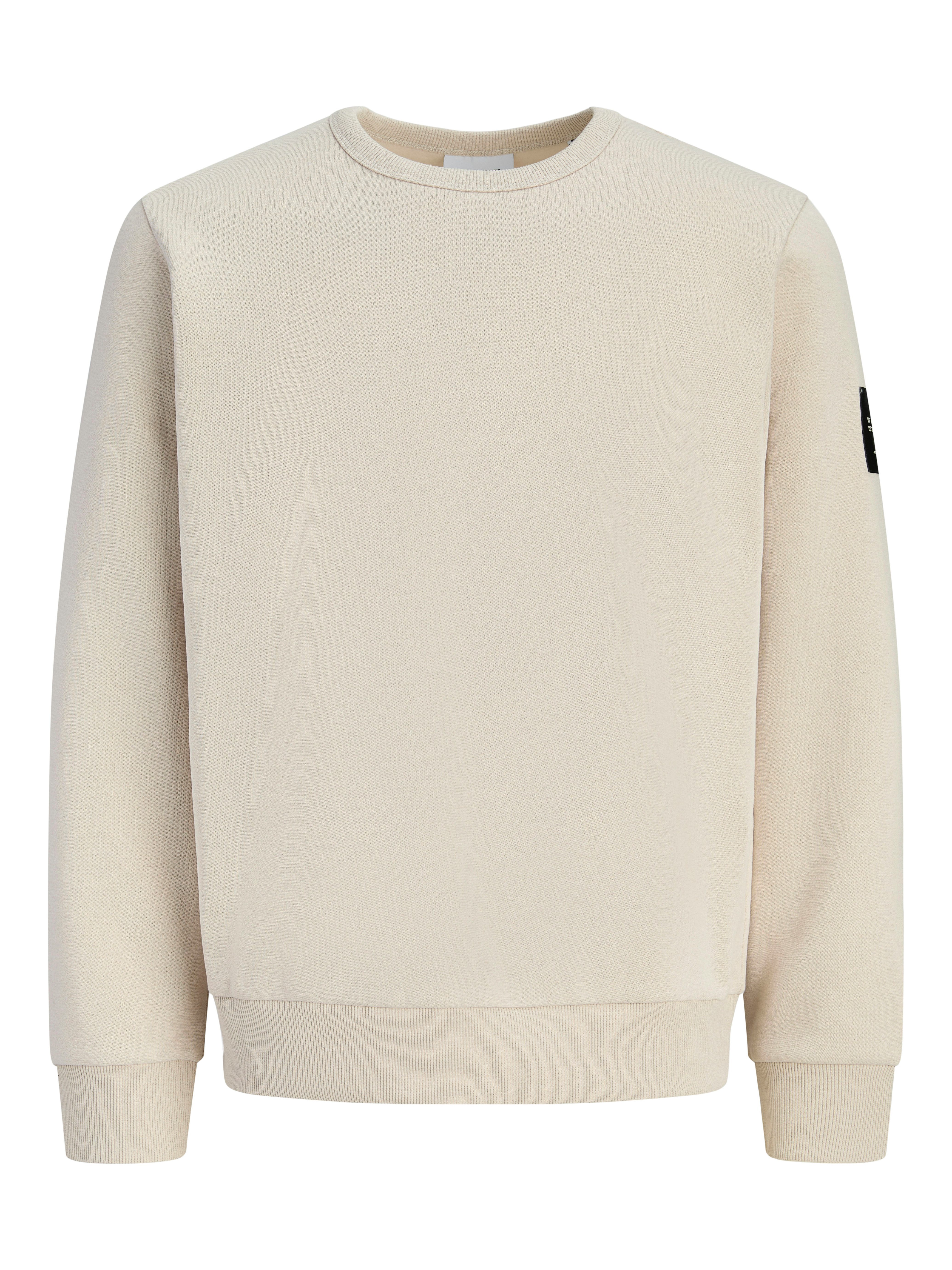 Jack & Jones Sweatshirt JJCLEVELAND SWEAT CREW NECK Materialmix, regular fit – Bild 4 von 5