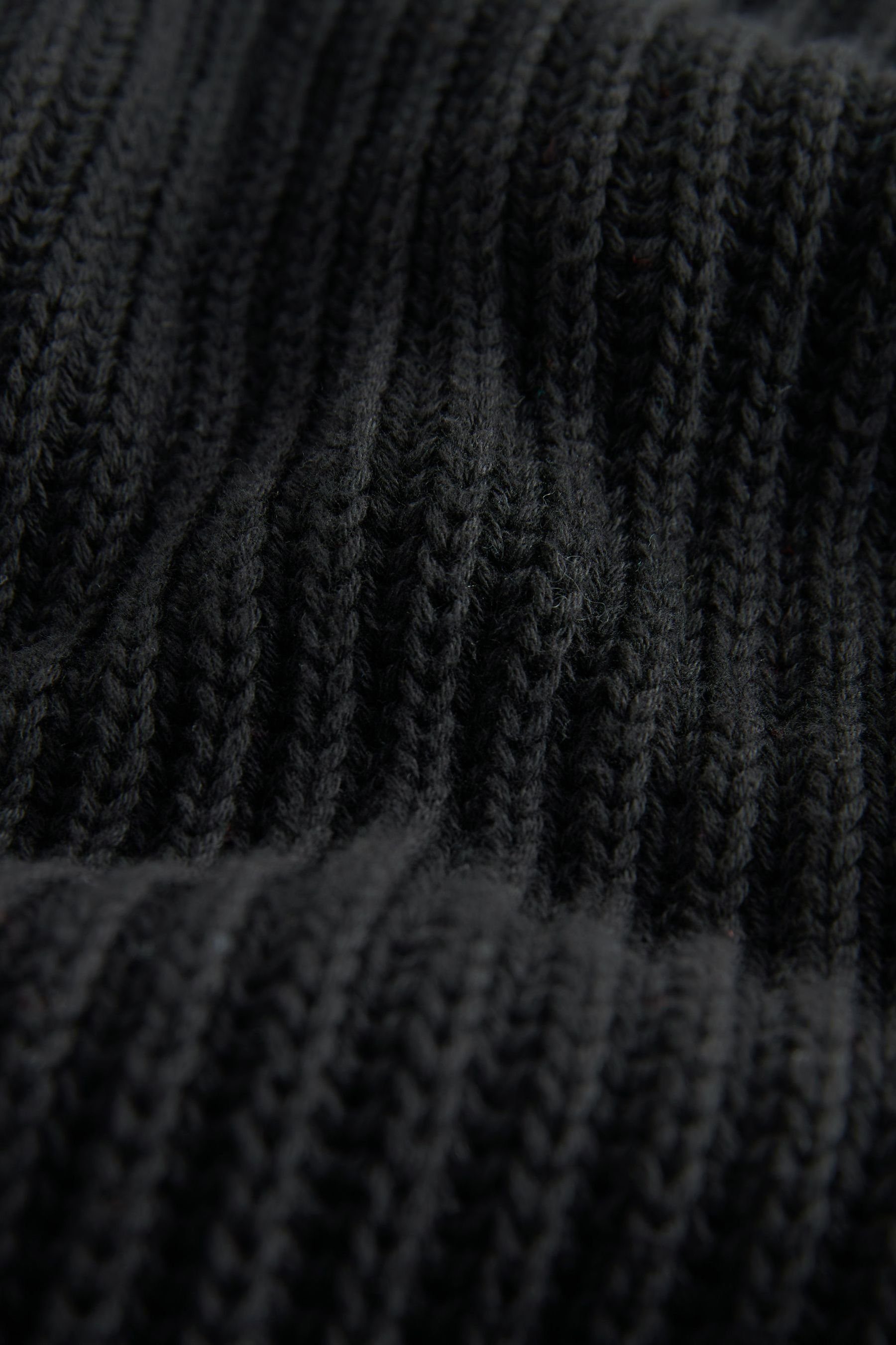 Next 2-in-1-Pullover Karierter Black mit Blusendetail (1-tlg) Pullover