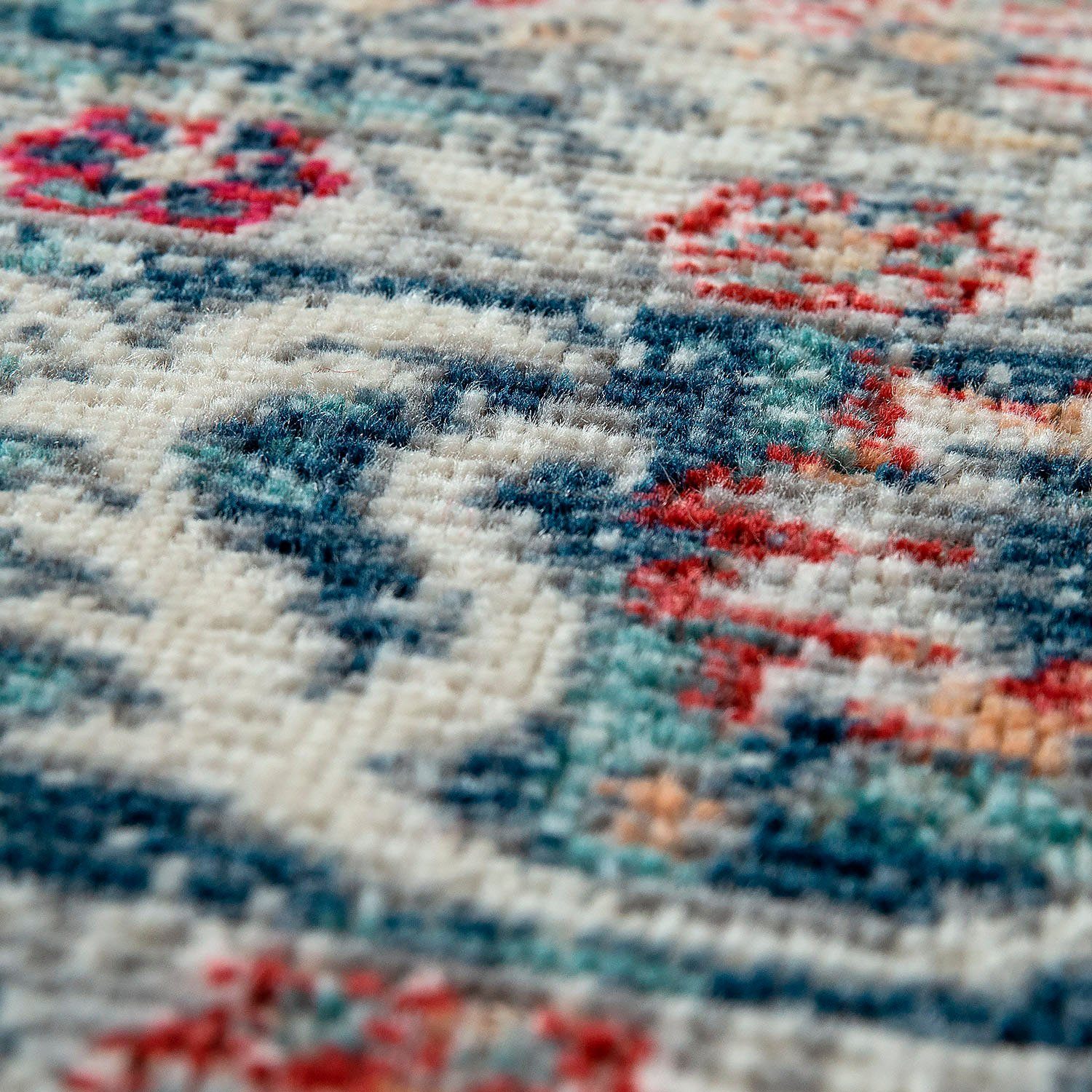 Teppich Mabella 491, Paco Home, mm, Outdoor geeignet 4 Design, In- rechteckig, Vintage Flachgewebe, und Höhe: Orient-Optik