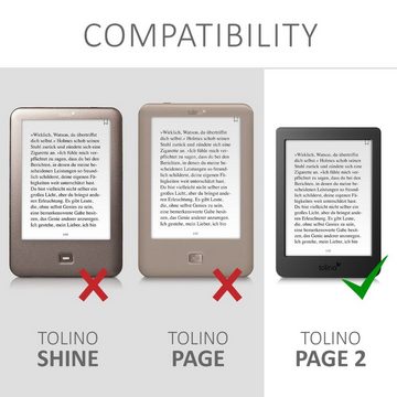 kwmobile E-Reader-Hülle Hülle für Tolino Page 2, Kunstleder eReader Schutzhülle Cover Case
