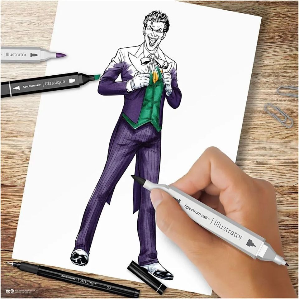 creativ company Kreativset Spectrum Noir Kreativ Set Illustration, 24-tlg.