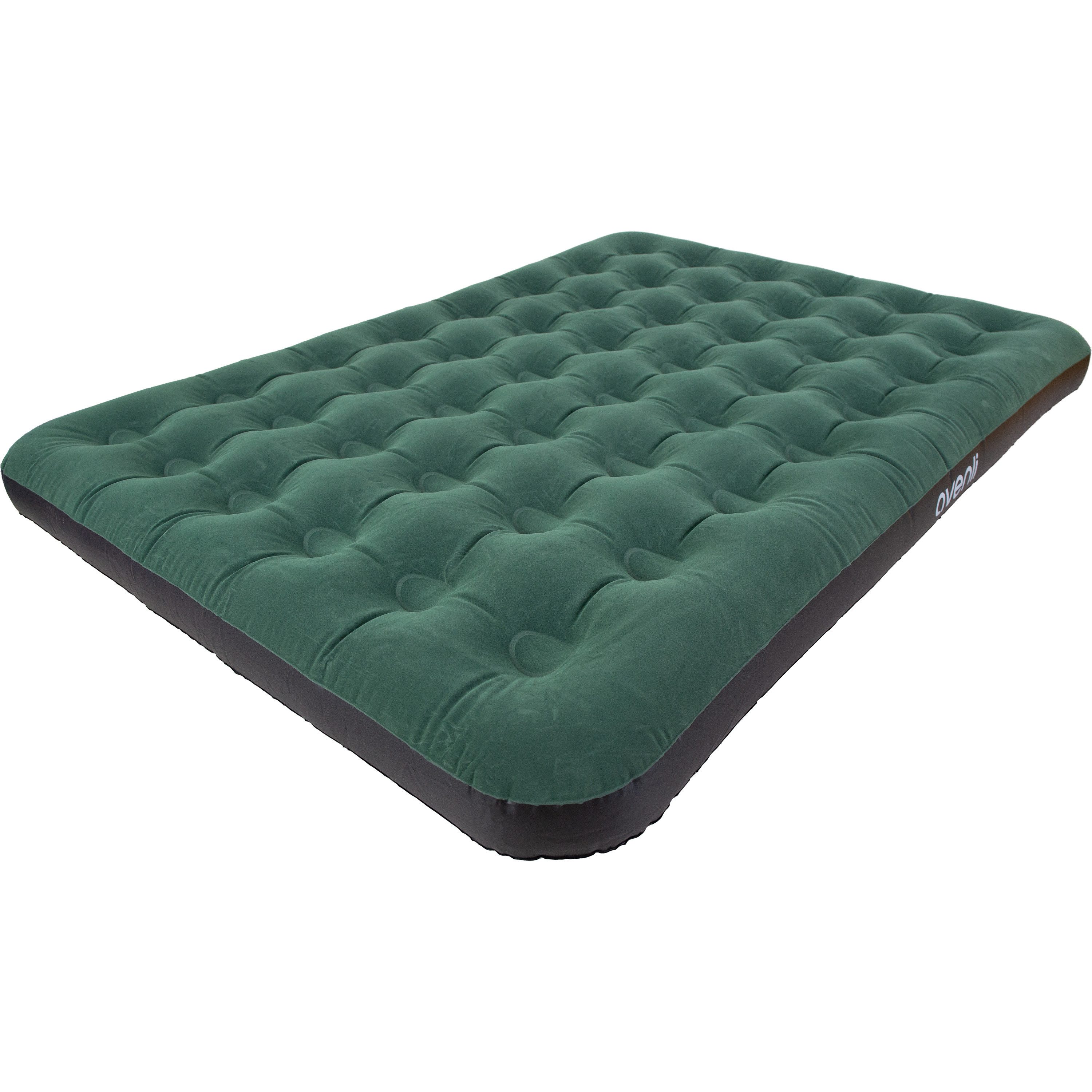 Avenli Luftmatratze Luftbett Camping für 2 Personen grün 203x152x22cm Queen-Size, (aufblasbar Ideal als Reisebett oder Isomatte, 1-St., für Indoor und Outdoor mit beflockter Oberfläche), Campingmatratze ohne Pumpe