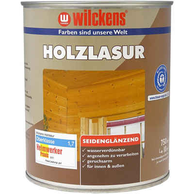 Wilckens Farben Holzschutzlasur Holzlasur LF, seidenglänzend, Teak, 750 ml