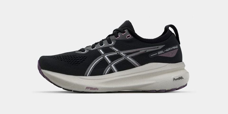 Asics GEL-KAYANO 31 BLACK/PURE SILVER Damen Laufschuh günstig online kaufen