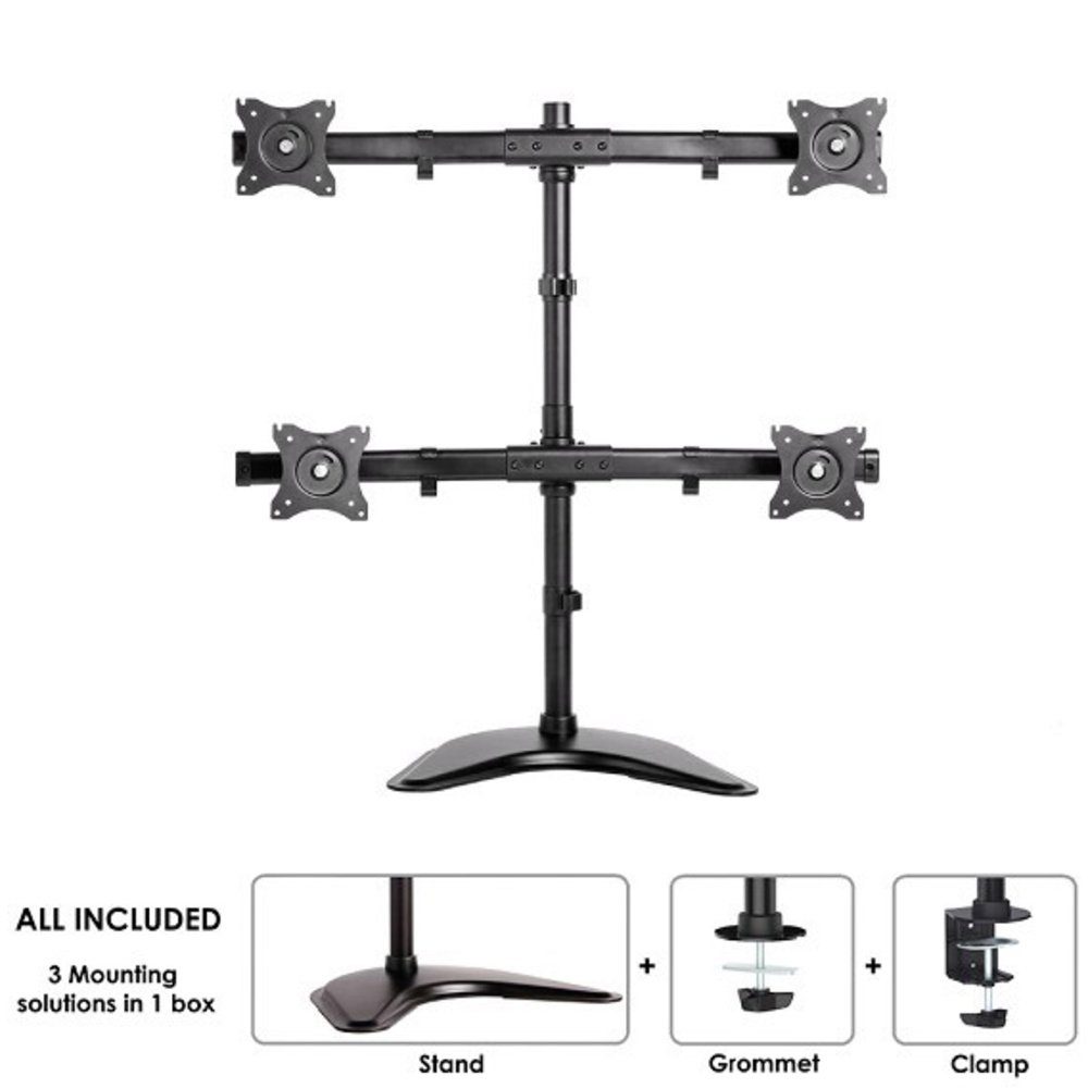 Neomounts by Newstar Monitor-Halterung Neomounts NM-D335D4BLACK Monitor-Tischhalterung 4 Display(s) 25,4 cm