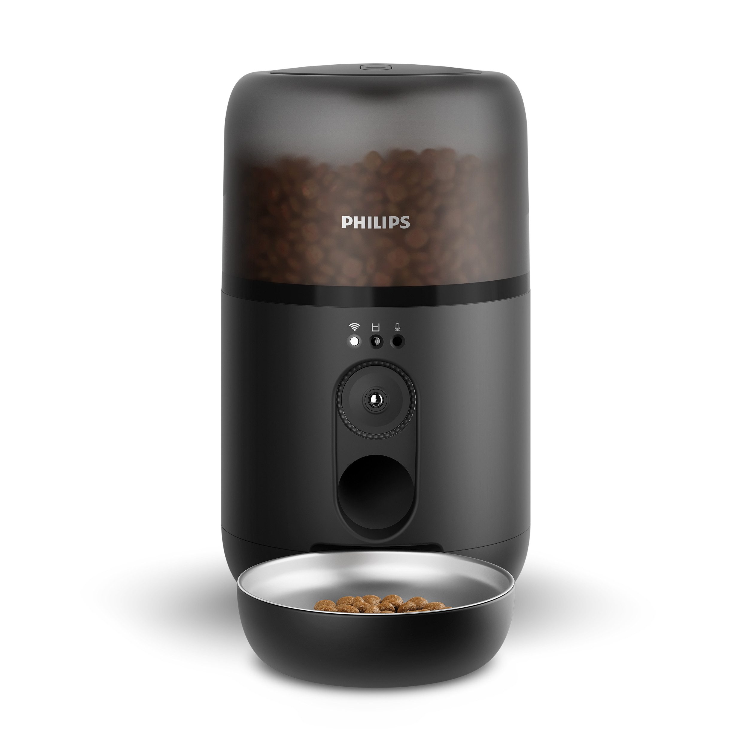 Philips Futterautomat PAW5320/02 Pet Series, mit Kamera, 4,5l, für Katzen und kleine Hunde, Nachfüll-Benachrichtigung, Anti-Verstopf-Technologie u. App-Anbindung