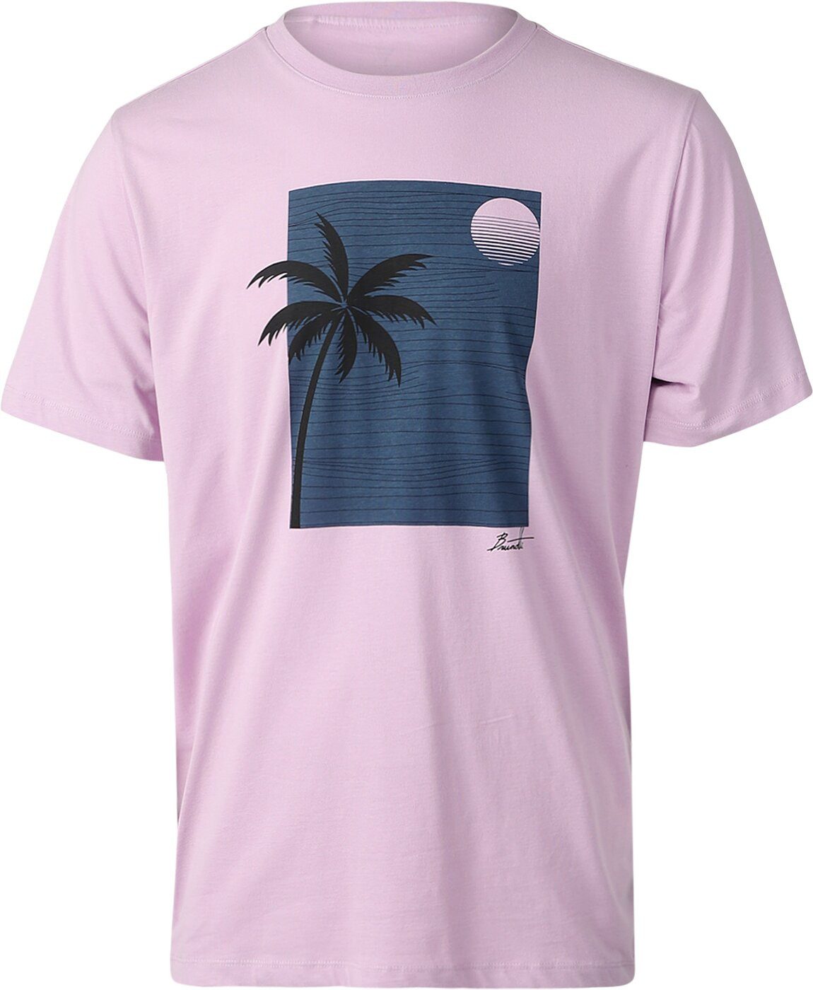 Brunotti Kurzarmshirt Palm-Sunset Men T-shirt ORCHID