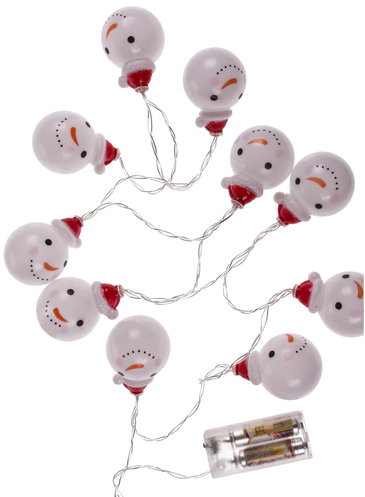Out of the Blue LED-Lichterkette LED Schneemann Lichterkette 10 LEDs Weihna günstig online kaufen