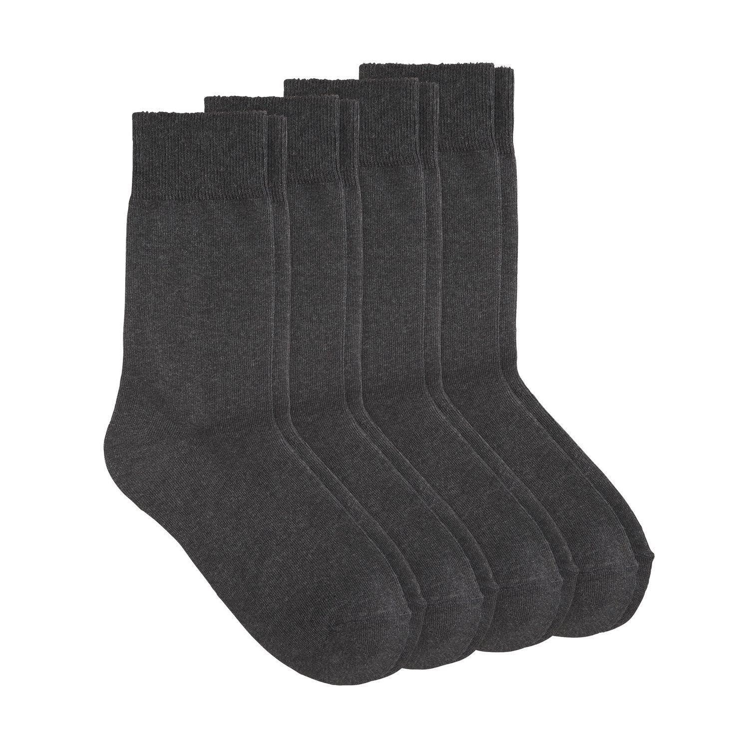 MUSTANG Socken Unisex Basic Socks (24-Paar) mit geripptem rutschfesten Komfortbund, 24 Paar anthrazit