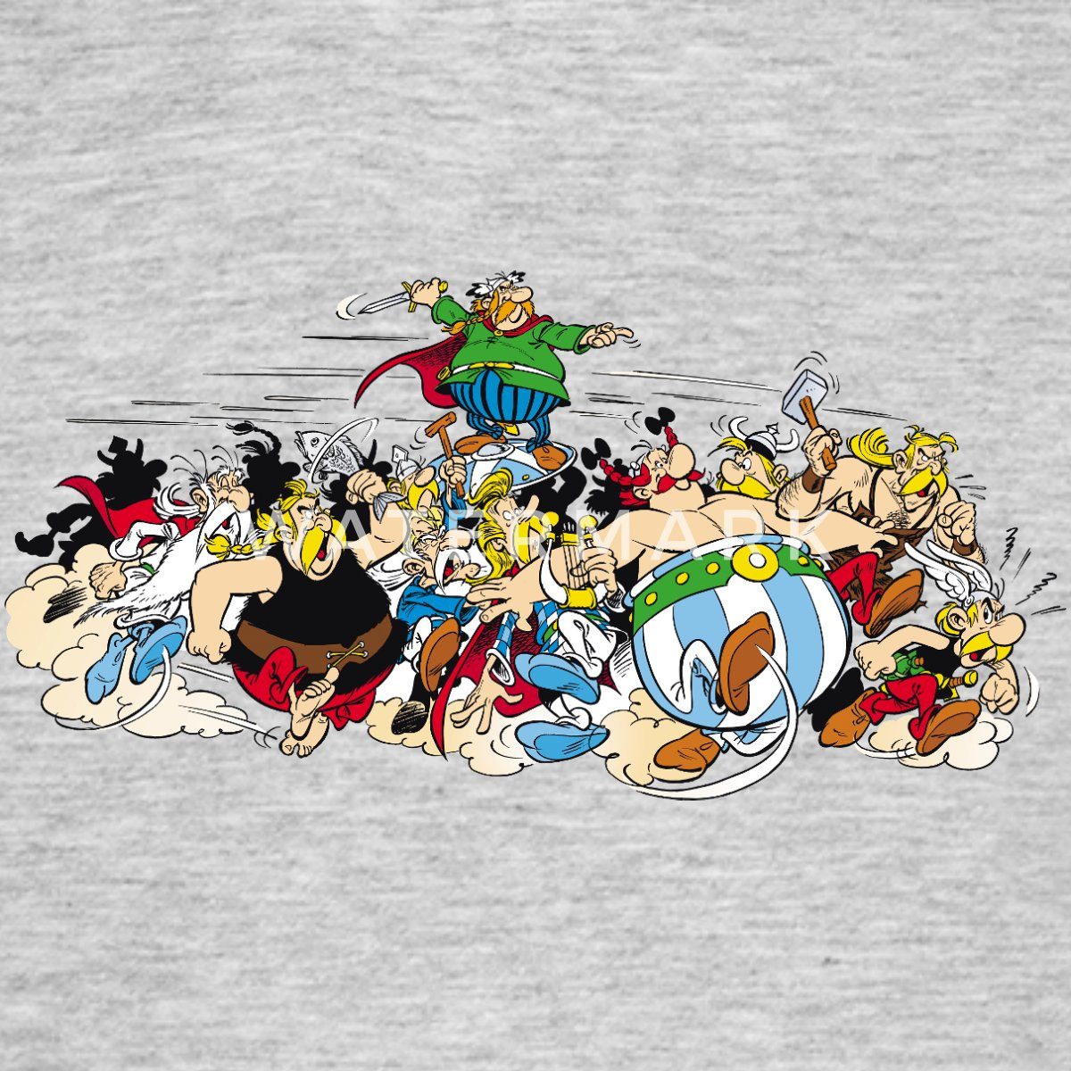 Spreadshirt T-Shirt Asterix & Obelix Attacke Männer T-Shirt (1-tlg)