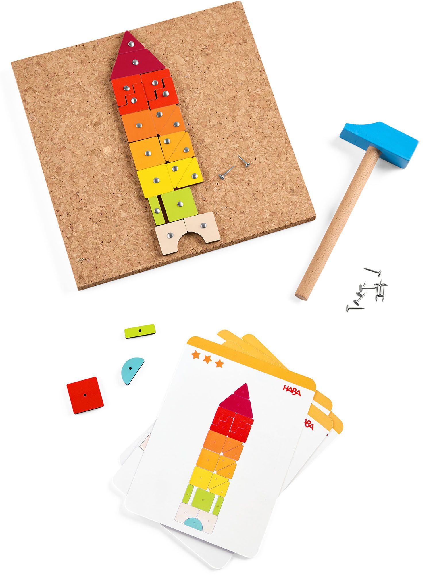 Haba Spiel Hammer-Nagelspiel, Gesellschaftsspiel, Brettspiel, Familienspiel