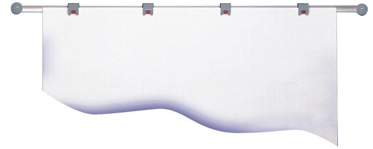 MAUL Tafel Planhalter-Wandschiene 100cm grau