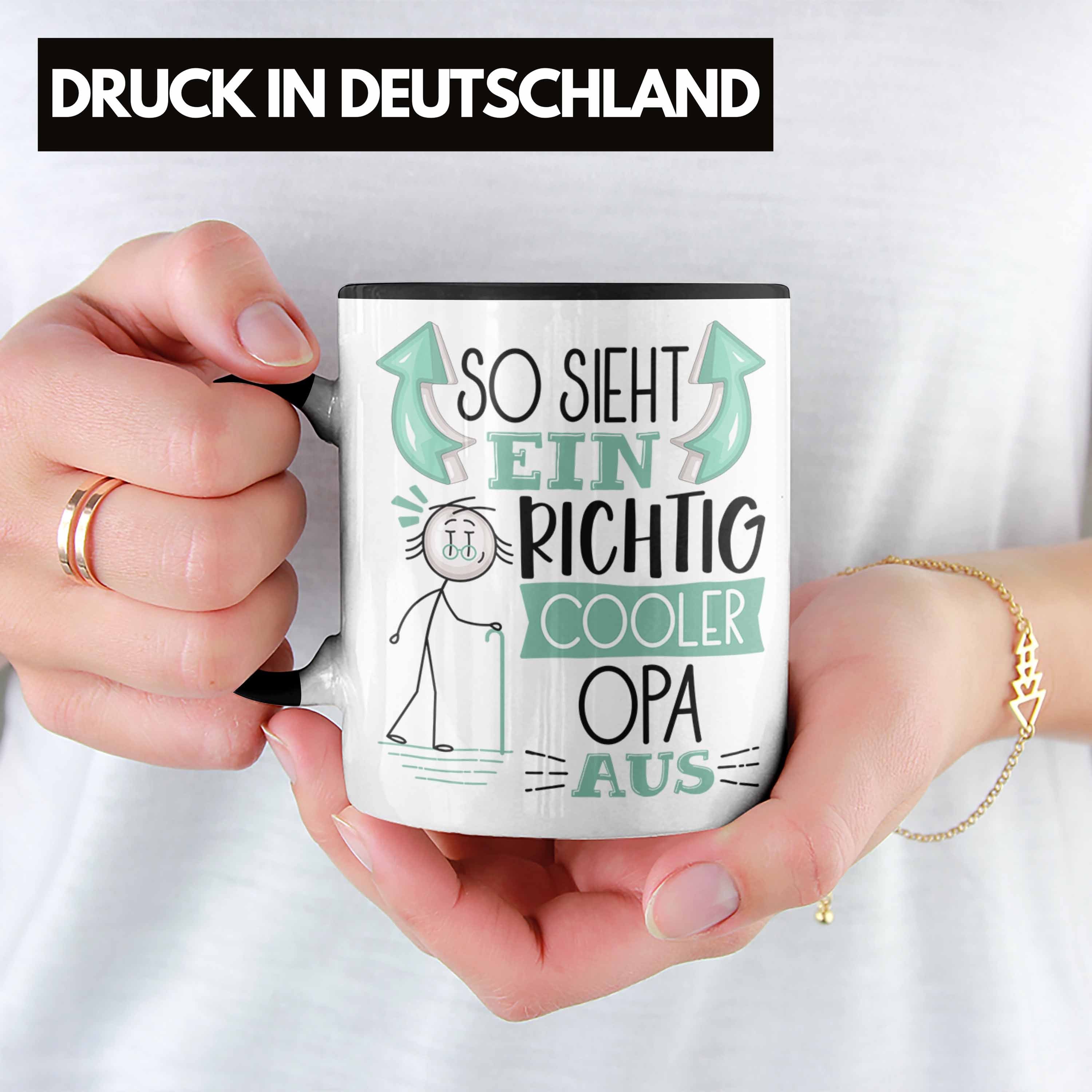 So Ein Schwarz Aus RIchtig Tasse Lu Cooler Trendation Sieht Opa Opa Geschenkidee Geschenk Tasse