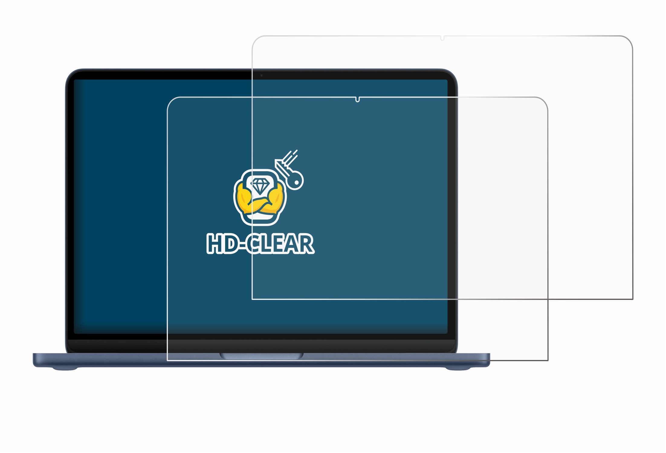 BROTECT Displayschutzfolie Schutzfolie für Apple MacBook Neo 13" 2026, 2 Stück, Displayschutz Schutz Folie Klar Transparent