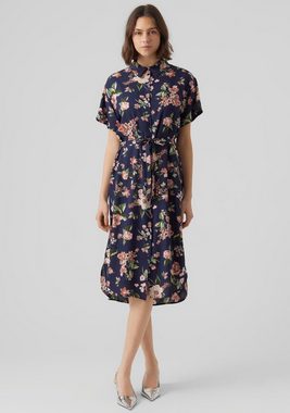 Vero Moda Hemdblusenkleid VMBUMPY SS CALF SHIRT DRESS NOOS