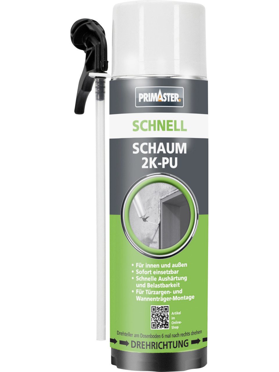Primaster Montagekleber Primaster PU-Schnell Schaum 2K B2 400 ml