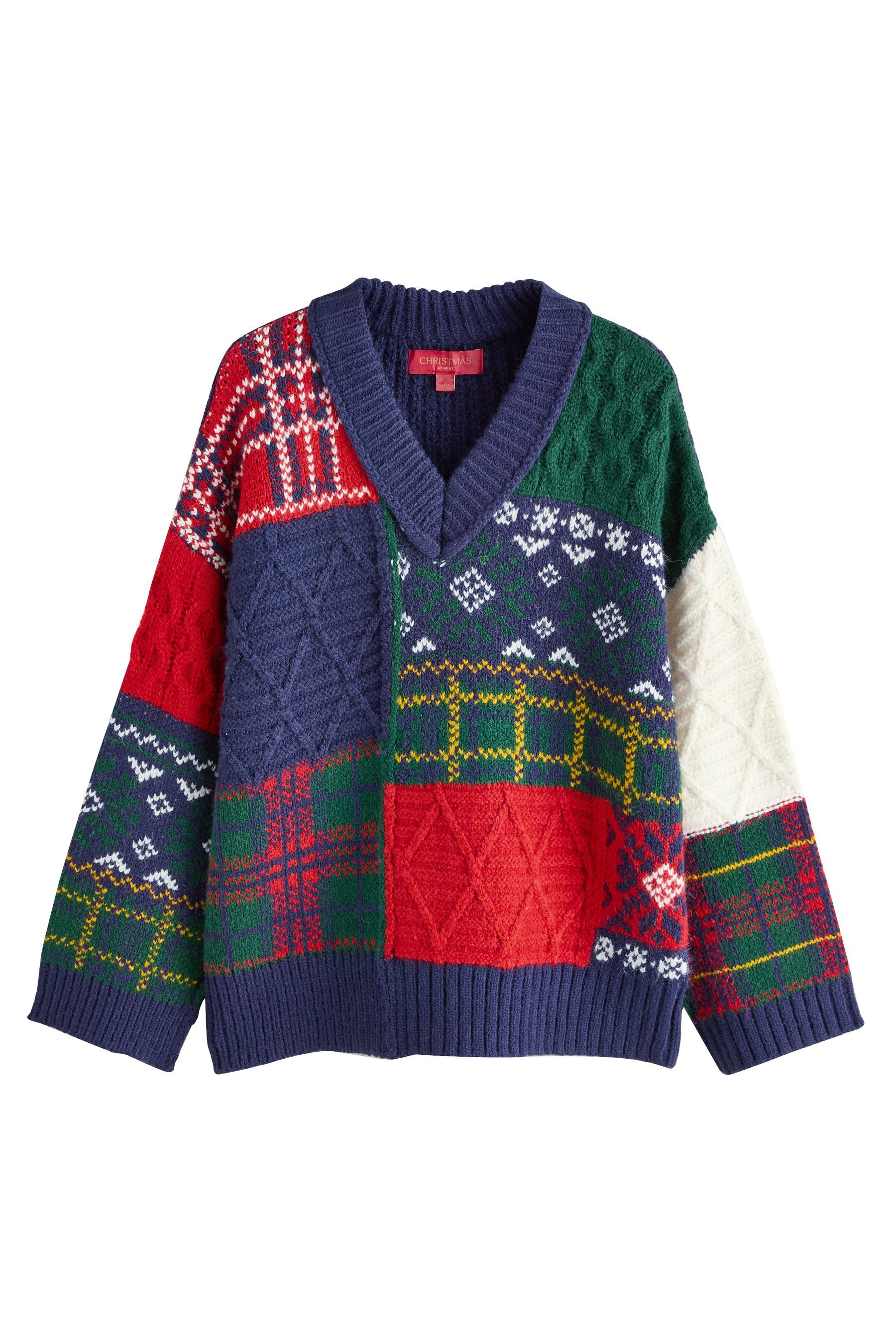 Next Strickjacke Langärmeliger Weihnachtspullover (1-tlg) günstig online kaufen